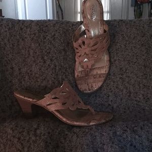 Tan euro soft sandles